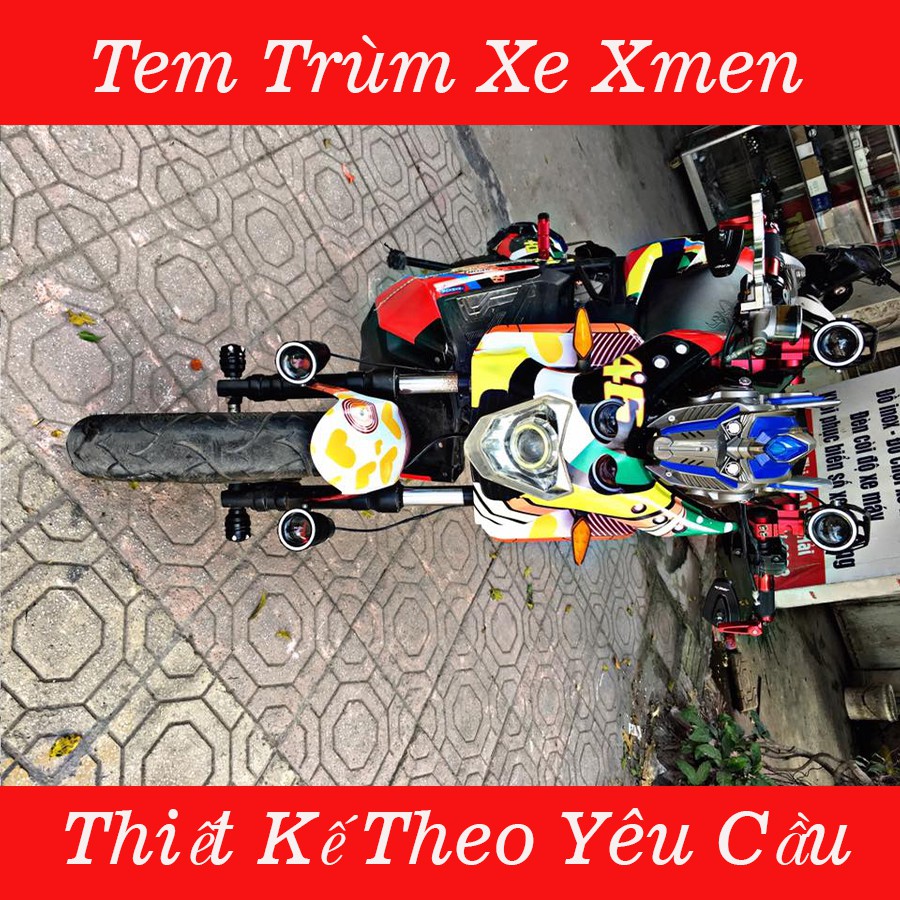 Tem Trùm Xe Điện Xmen 7 mẹu ẹẹp