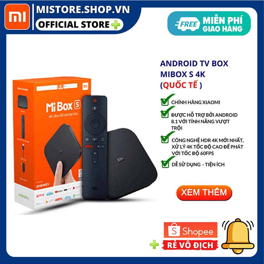 MIBOX S 4K QUỐC TẾ - Điều khiển giọng nói