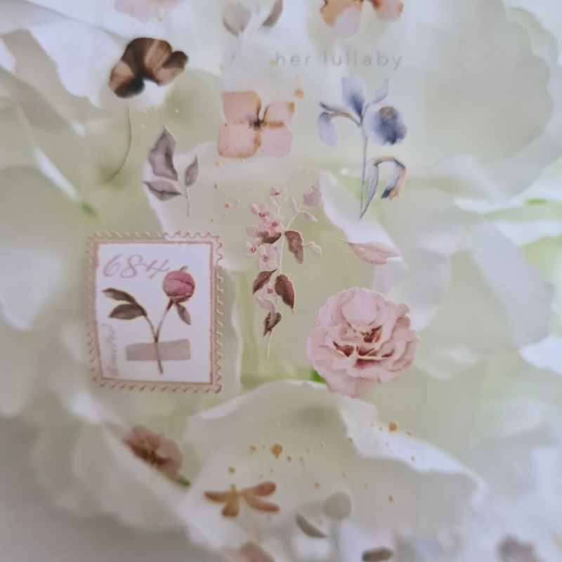 Krisna.room ♡ Hãng Heartly Paper- 1 chu kì 60cm cuộn băng dán hình hoa Lullaby