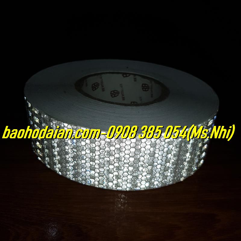 Băng keo phản quang 3M hình kim cương -Dài 50M- Kèm ảnh thật