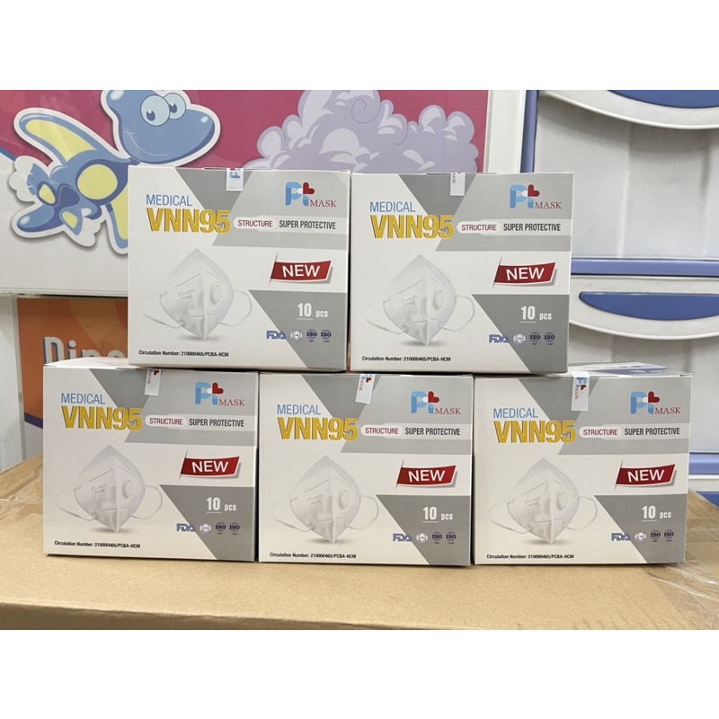 Khẩu trang VNN95 PtMASK có van | BigBuy360 - bigbuy360.vn