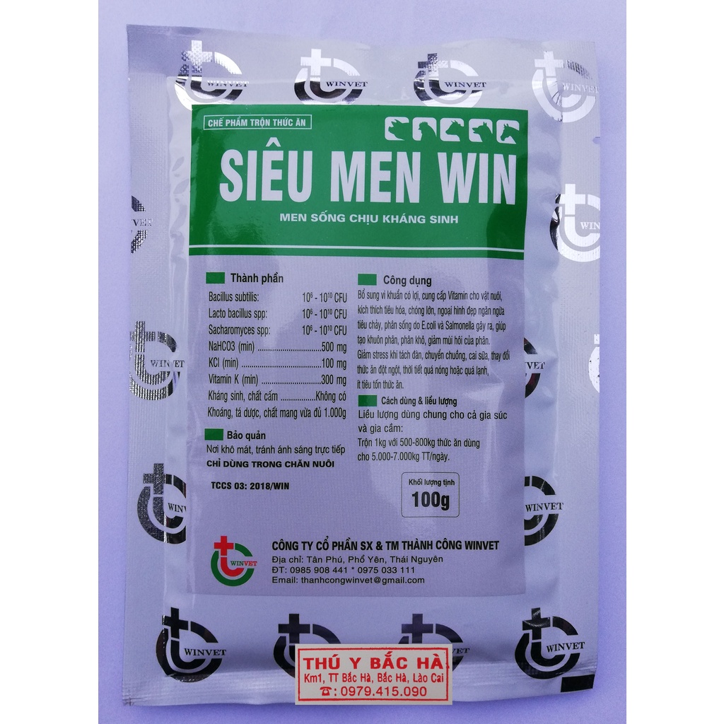 1 gói 100g SIÊU MEN WIN Men sống