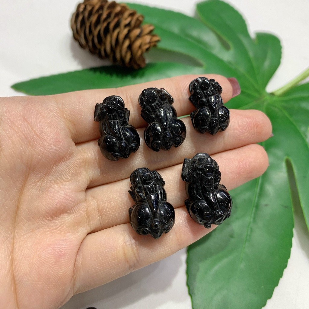 Mặt Nhẫn  Tùy Hưu Tourmaline Đen Huyền Đặc Biệt