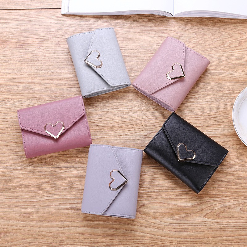 Ví nữ đựng tiền nhiều ngăn 132 chất da retro phong cách thanh lịch