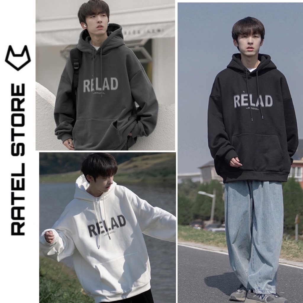 Áo Hoodie Local Brand Nỉ Bông Nam Nữ RELAD Ulzzang Unisex Form Rộng