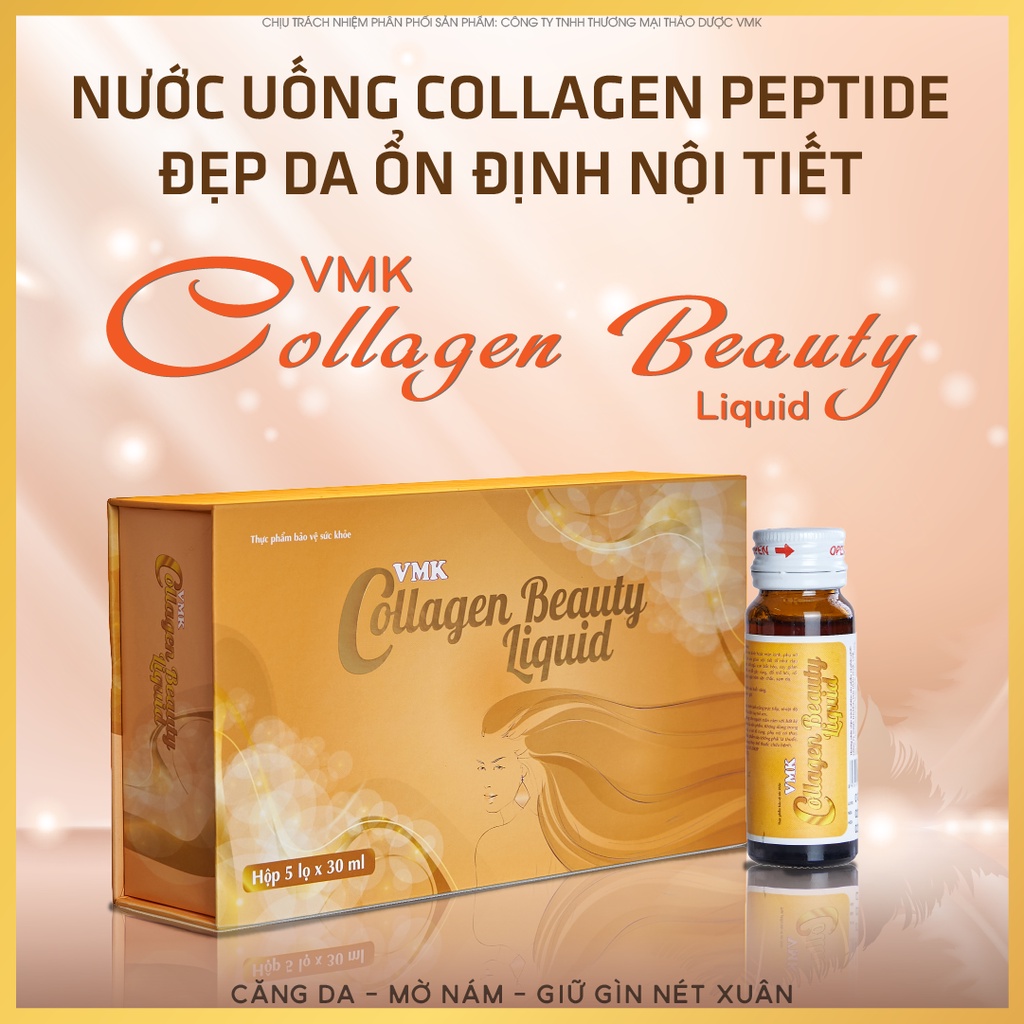 [Chính Hãng] Nước uống Collagen Beauty Liquid hàm lượng Collagen peptide cao và thảo dược quý hiếm