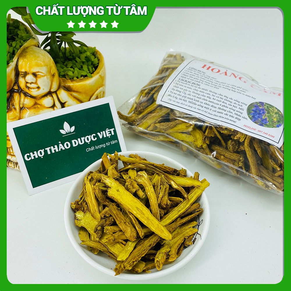 Hoàng cầm khô, thơm vàng 500g - Chợ Thảo Dược Việt
