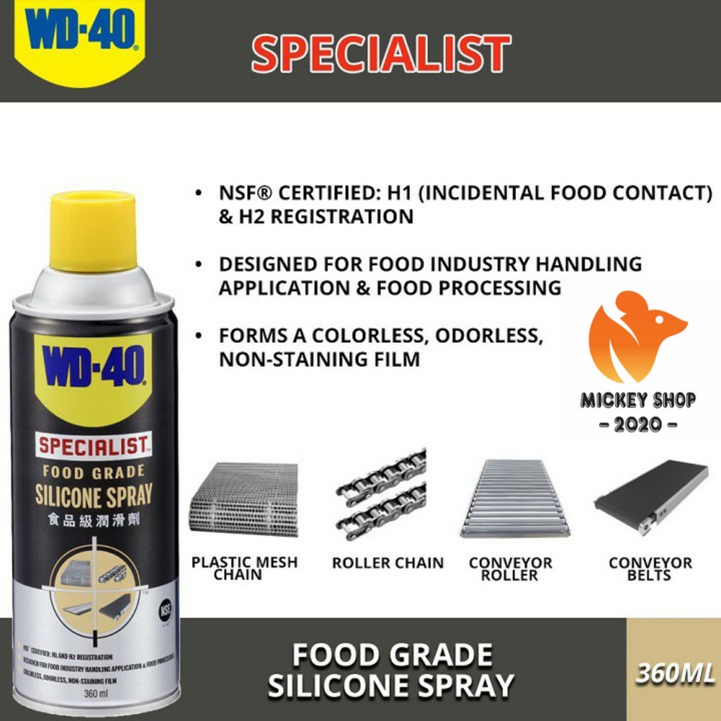 [ CHUYÊN DỤNG ] Dung Dịch Silicone WD-40 Food Grade 360ml - CHÍNH HÃNG