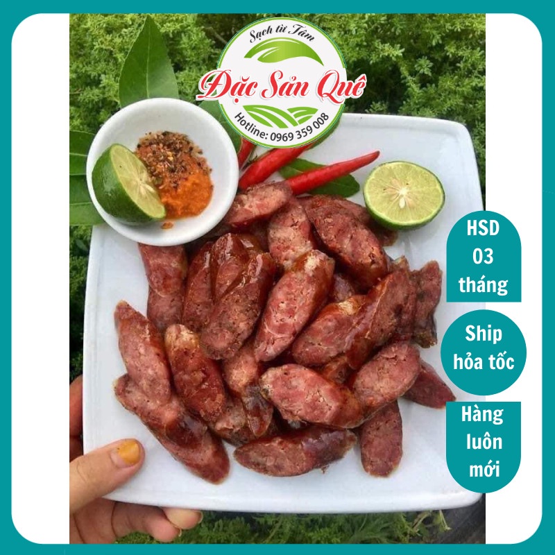 100gr ăn thử_Lạp xưởng hun khói tây bắc loại 1