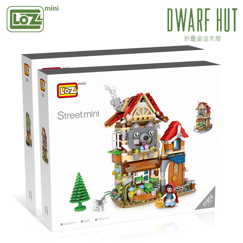 Bộ mô hình lắp ráp nhân vật cô bé quàng khăn đỏ/bạch tuyết