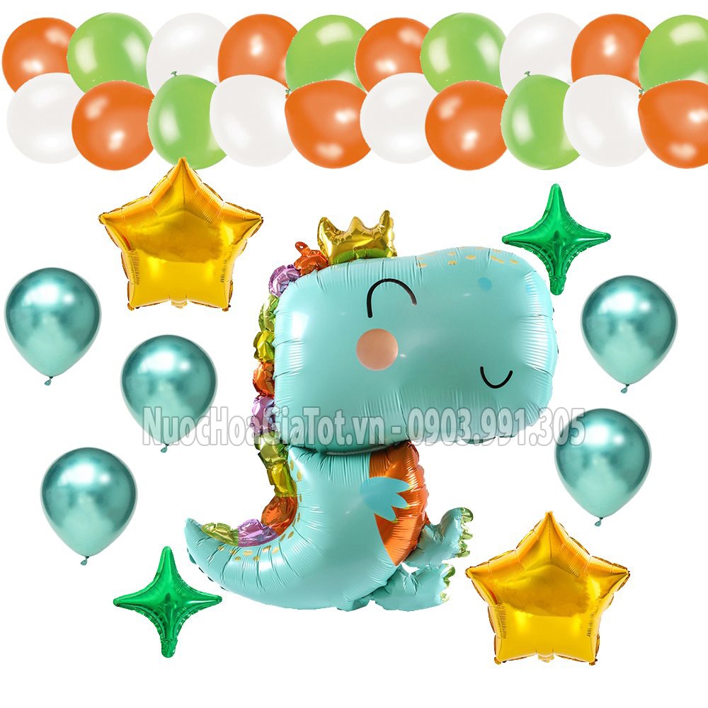 Set bong bóng Cá Mập Baby Shark trang trí tiệc sinh nhật sang chảnh bé trai gái nam nữ