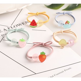 CỘT TÓC KẸO TRÁI CÂY TRONG SUỐT CUTE