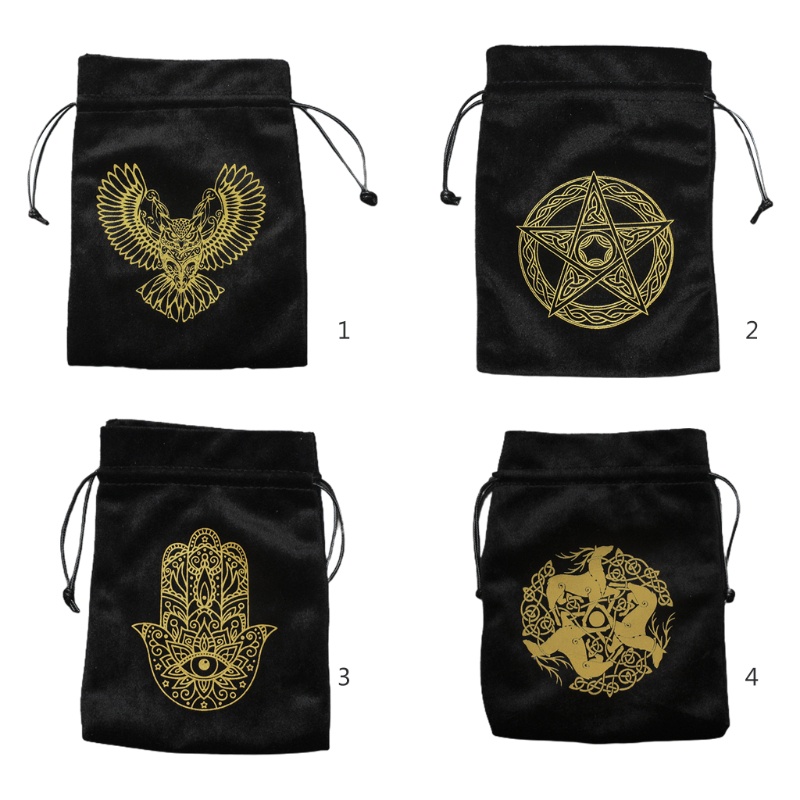 Flgo Túi Dây Rút Đựng Trang Sức Bằng Vải Nhung