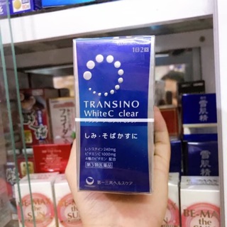 Viên uống trắng da, mờ nám transino white C transino xanh 120 viên, bổ sung vitamin c làm mờ nám tàn nhang giúp da khỏe