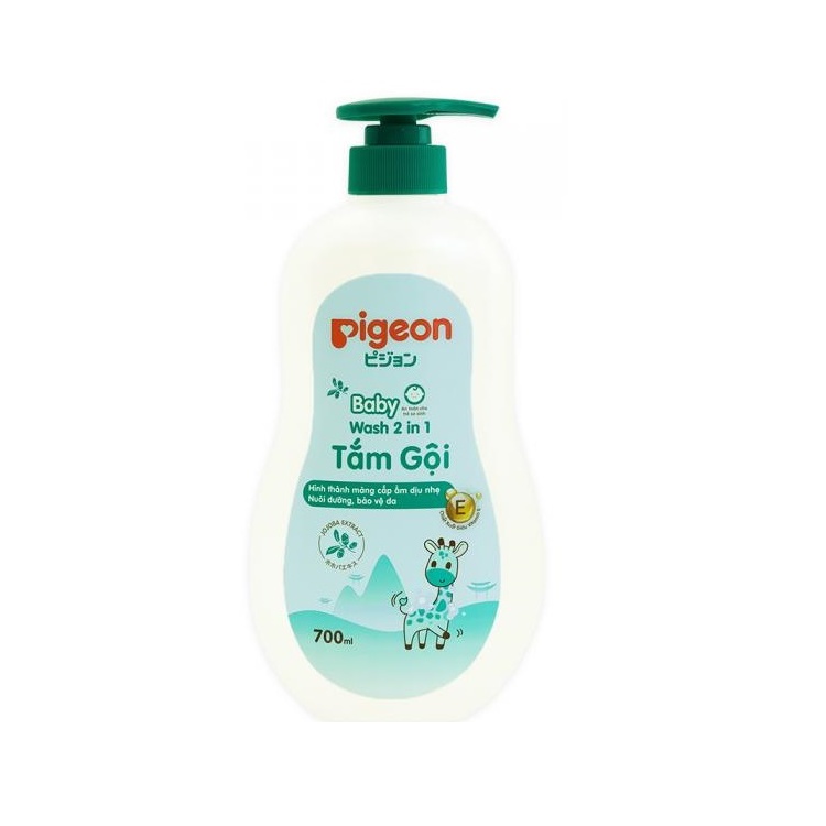 Tắm gội Pigeon 2 in1 hương Jojoba 700 ml (Mẫu mới)