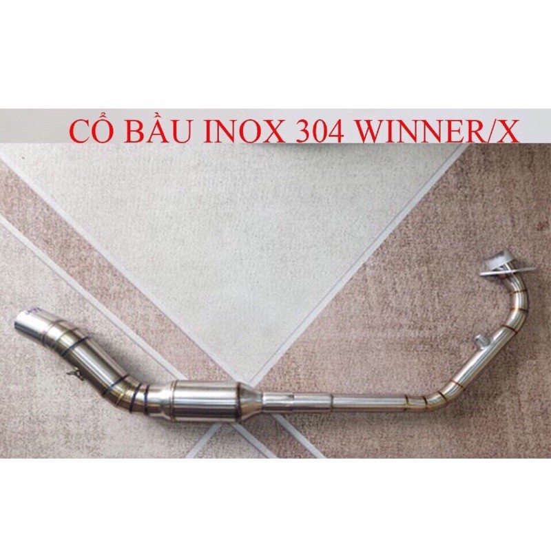 Cổ bầu hơi 2 khúc inox 304 màng lọc tổ ong gắn các dòng xe