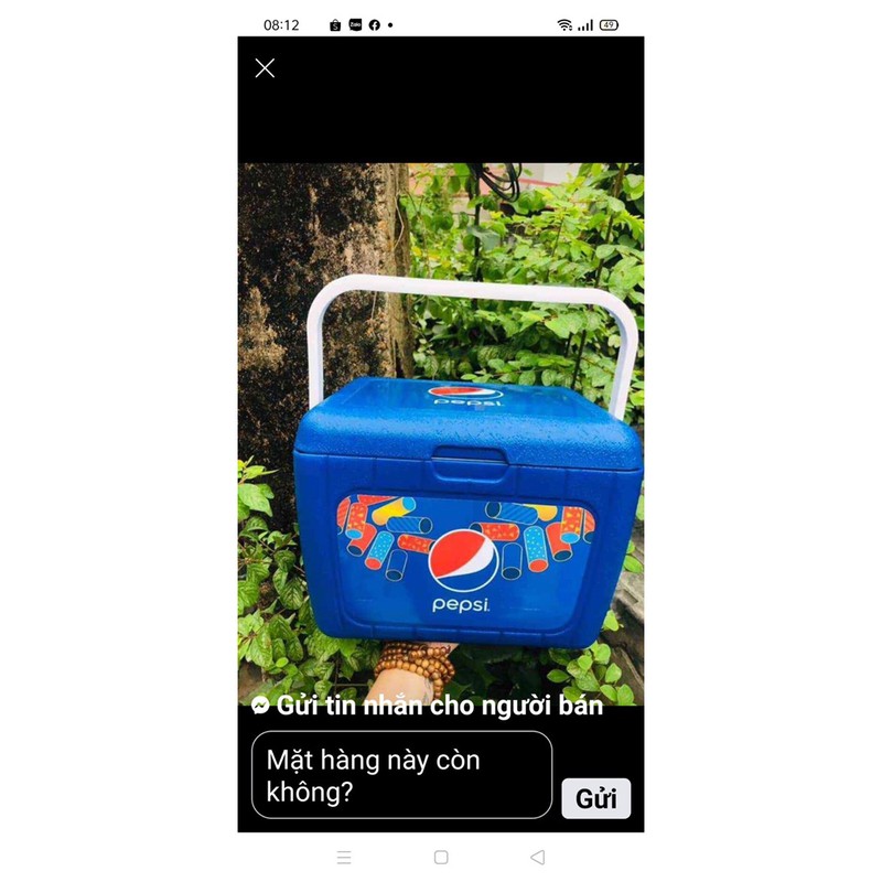 THÙNG ĐÁ PEPSI 6.8 LÍT