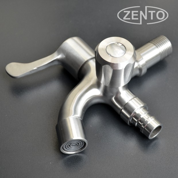 Vòi xả lạnh inox304 đa năng 2 đầu Zento SUS722