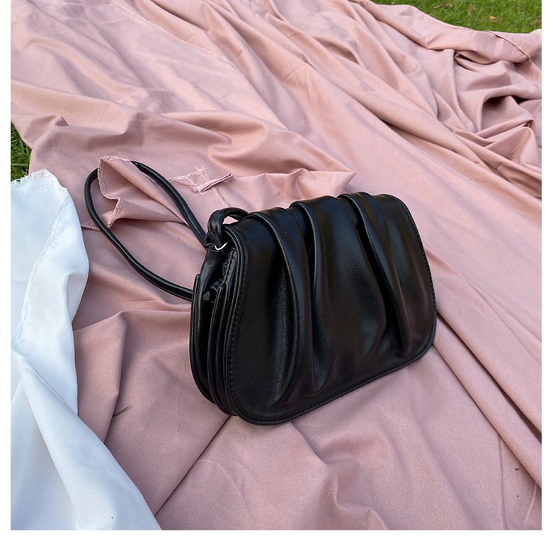 Túi xách nữ, túi đeo vai nữ bèo nhún da mềm - UniP
