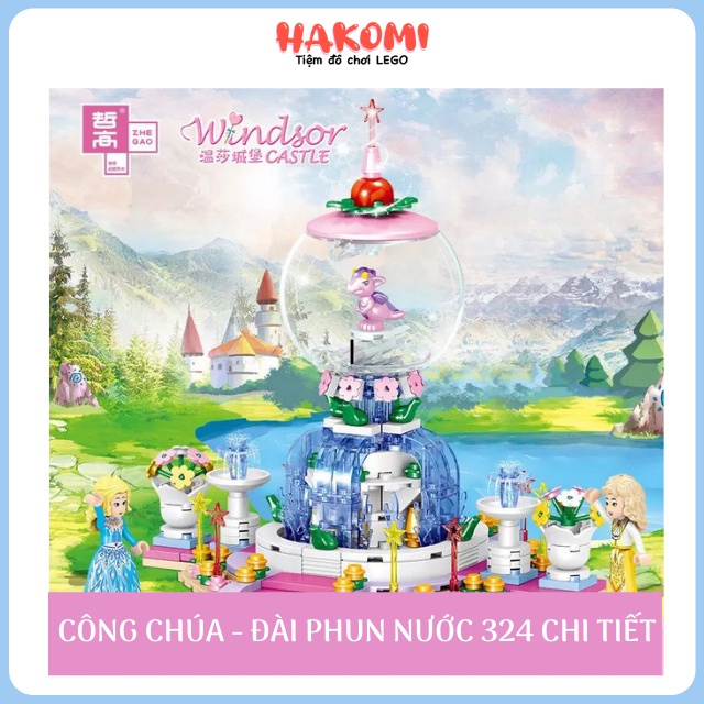 Bộ Đồ Chơi Lego Công Chúa - Mô Hình Lắp Ráp Lâu Đài, Phòng Ngủ Elsa Cho Bé Gái