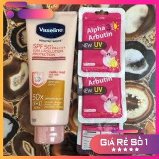 [KHO SỈ] Combo Vaseline 50X + alphaabutin thế hệ mới thái lan