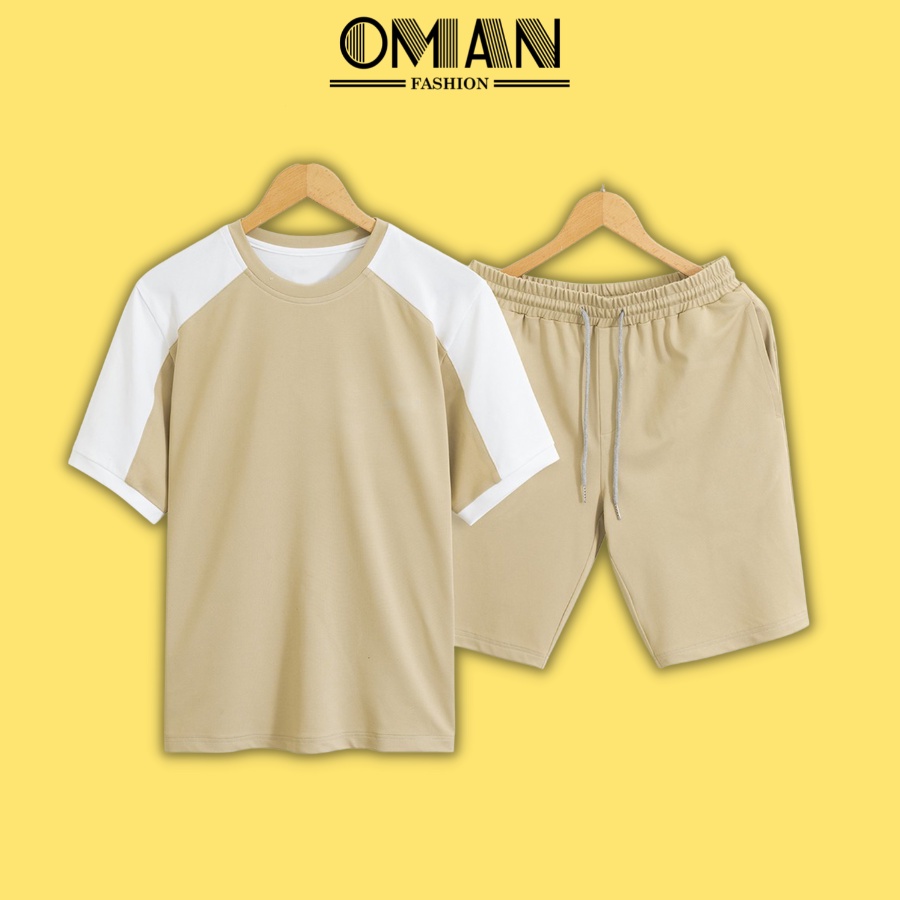Bộ quần áo mặc nhà thể thao nam mùa hè chất thun cá sấu cao cấp - OMAN BH28