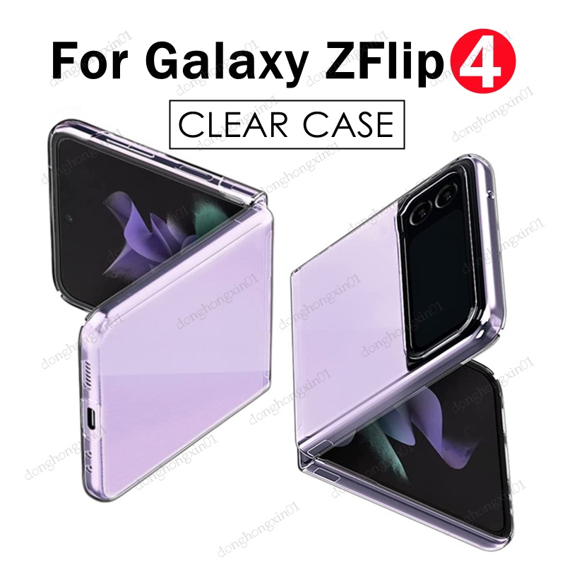 Ốp Điện Thoại PC Cứng Trong Suốt Siêu Mỏng Cho Samsung Galaxy Z Flip 4 5G Z Flip4 ZFlip4