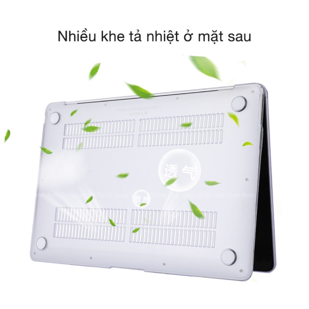 Case Ốp Mácbook trong suốt SMTech Air Pro M1 M2 13 inch 14 inch 15 inch 16 inch bảo vệ chống nước, chống xước