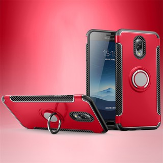 Ốp lưng TPU + PC có vòng nhẫn đeo ngón tay xoay 360 độ cho Samsung Galaxy J7+ Case Back cover j7Plus Casing