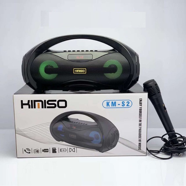Loa Bluetooth KIMISO KM S1, S2 tặng kèm Mic có dây - Bảo hành 6 tháng