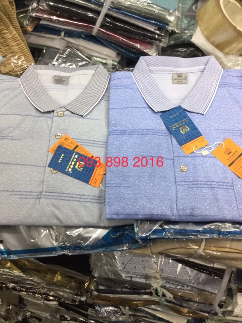 (Xả hàng) Áo thun trung niên cotton mát mẻ (có cộc và dài tay)