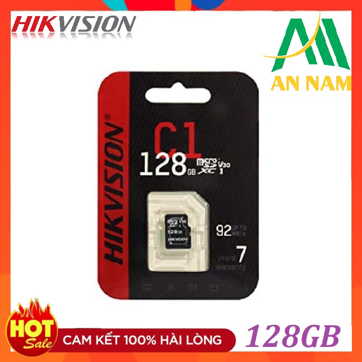 Thẻ nhớ Hikvision 128GB cao cấp Micro SD chuyên sử dụng cho camera ghi hình quan sát hoặc điện thoại