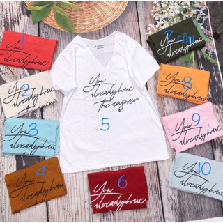 ÁO THUN GIẤY CỔ TIM CHỮ KÝ