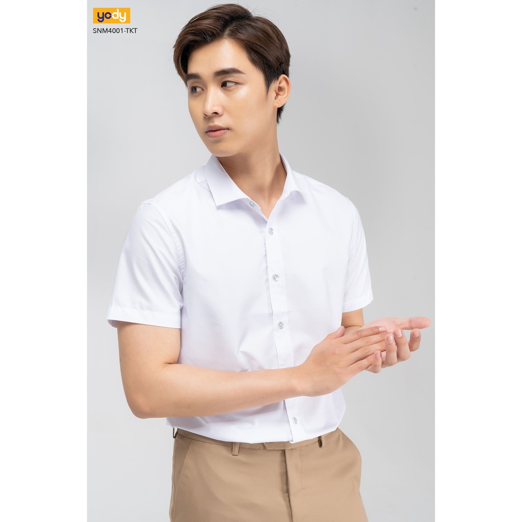 Áo Sơ Mi Nam YODY Tay Ngắn Slimfit VảI Nến Classic Chất Liệu Cao Cấp Dáng Công Sở Mã SP SNM4001 | BigBuy360 - bigbuy360.vn