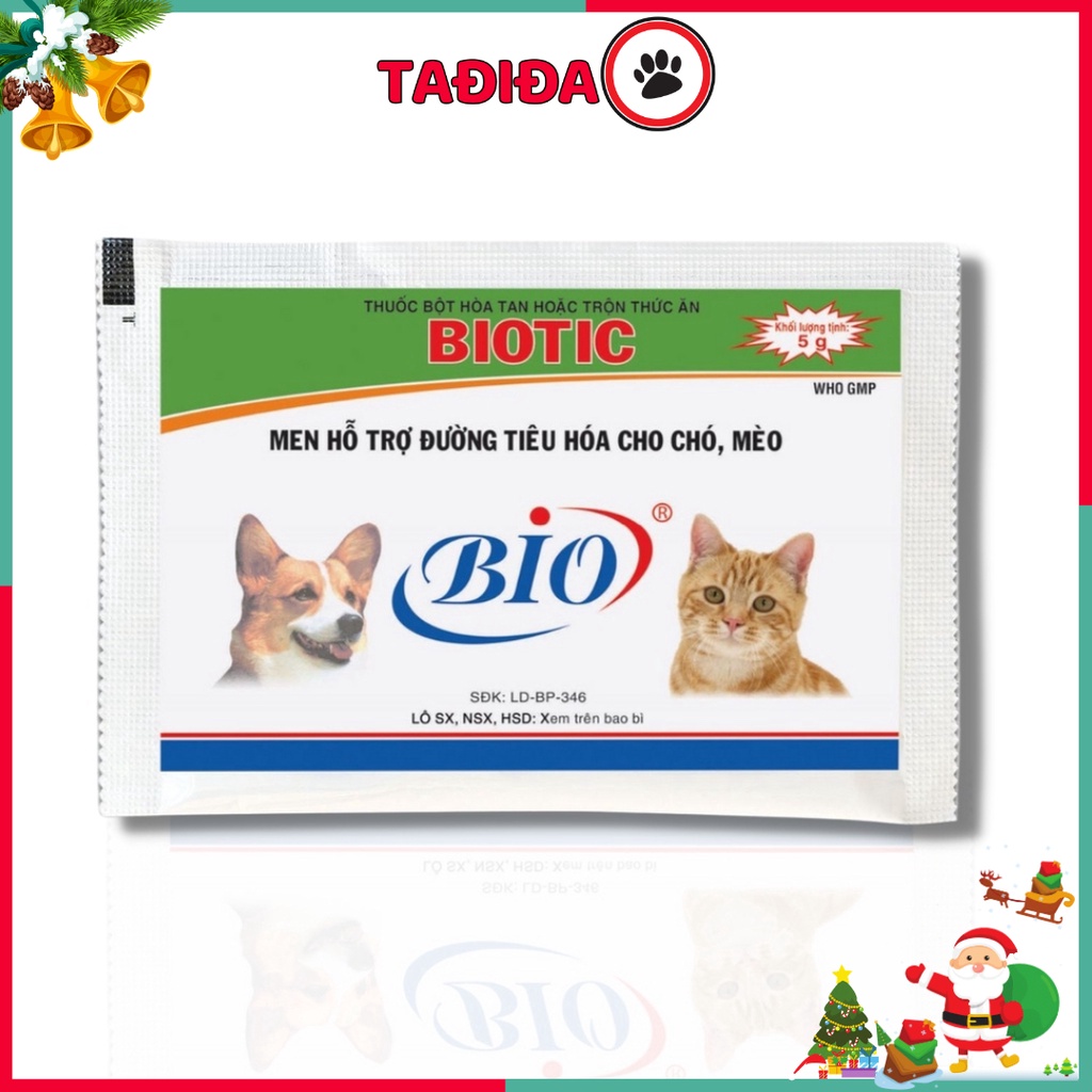 Men tiêu hóa cho Chó Mèo BIOTIC 5g , Hỗ trợ tiêu hoá cho thú cưng – Tadida Pet