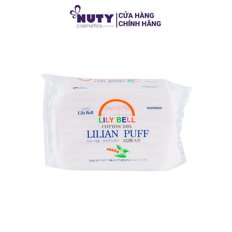 Bông Tẩy Trang Lily Bell Lilian Puff Cotton (222 miếng)