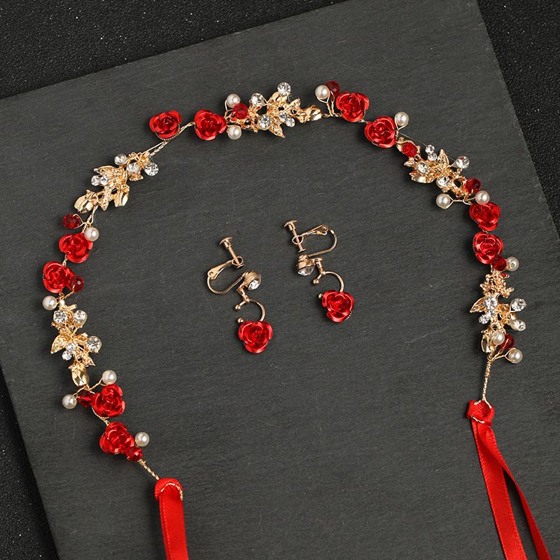 Cài Tóc Đính Đá Sang Trọng Phong Cách Trung Hoa Cho Cô Dâu