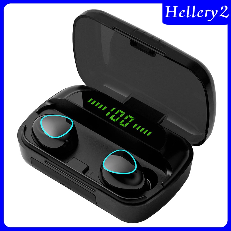 [HELLERY2] M10 Wireless Earbuds Bluetooth 5.0 Earphones Headphones Sports Large Screen