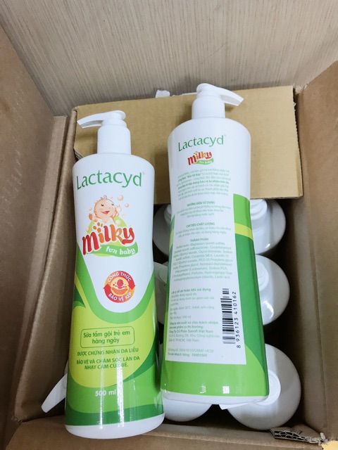 Sữa tắm trẻ em Lactacyd Milky 250ml-500ml ( Mẫu mới 2022)