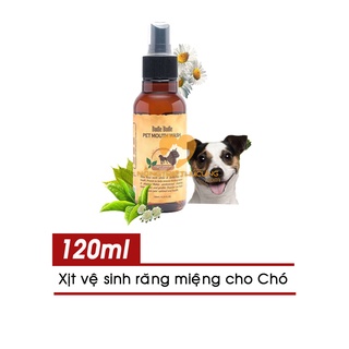 Xịt vệ sinh răng miệng cho chó - xịt thơm miệng budle'budle hàn quốc 120ml