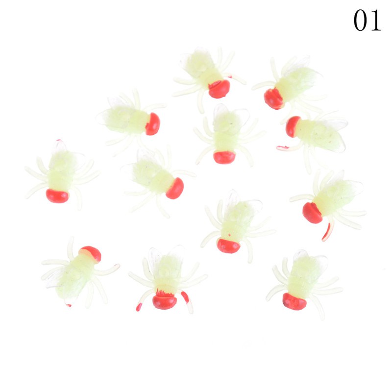 Set 12 Mô Hình Côn Trùng Bằng Nhựa Phát Quang Độc Đáo