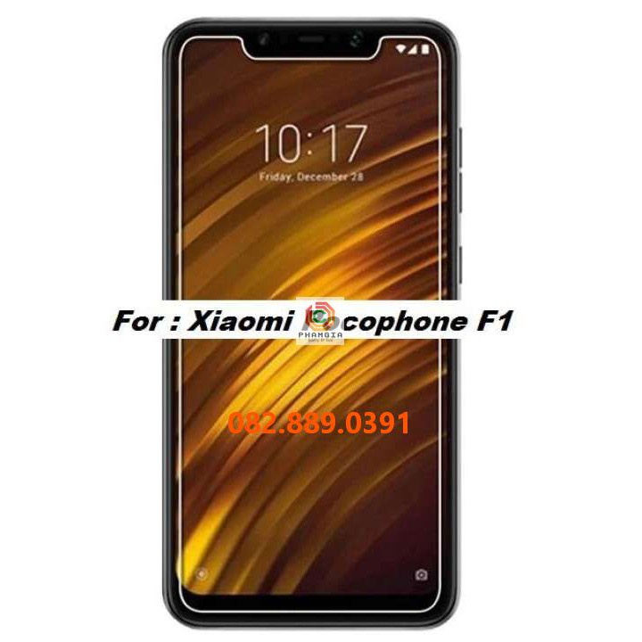 Dán cường lực Xaomi Pocofone F1 nano siêu dẻo siêu bền