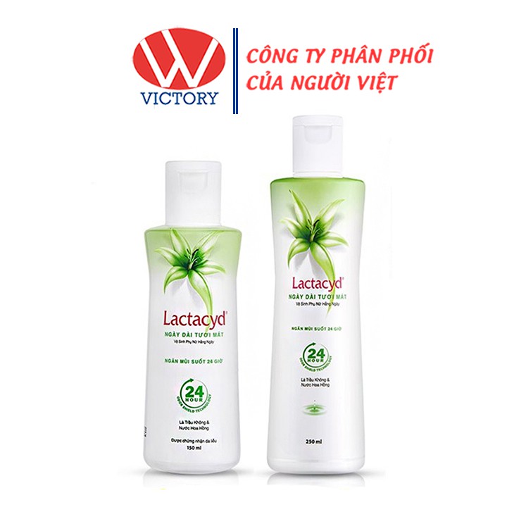 Dung Dịch Vệ Sinh Phụ Nữ Lactacyd 150ml/250ml Lá Trầu Không - Nước Hoa Hồng - Victory Pharmacy