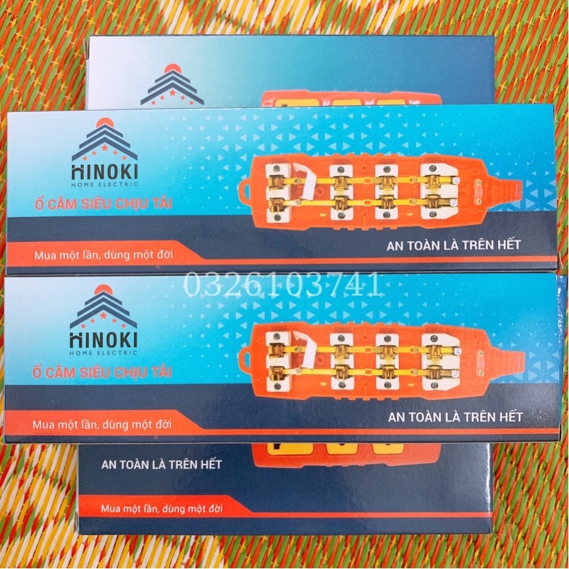 Ổ cắm điện siêu chịu tải 6000w - Ổ cắm điện 4 lỗ không dây