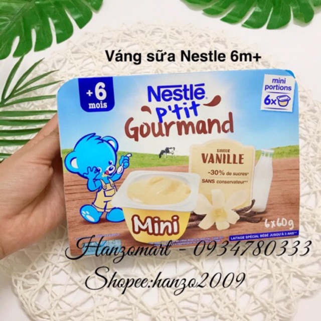 Date: 01/2022 Váng sữa Nestle Pháp 6m+ cho bé