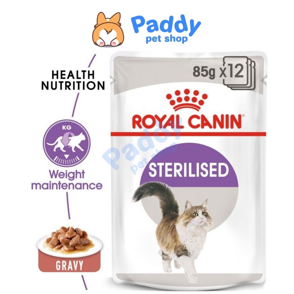 Pate Mèo Royal Canin Sterilised Cho Mèo Triệt Sản 85g