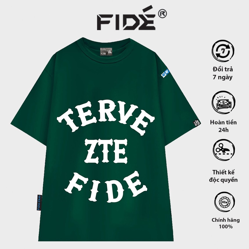 Áo thun xanh lá FIDE phông unisex nam nữ form rộng ulzzang ZTE