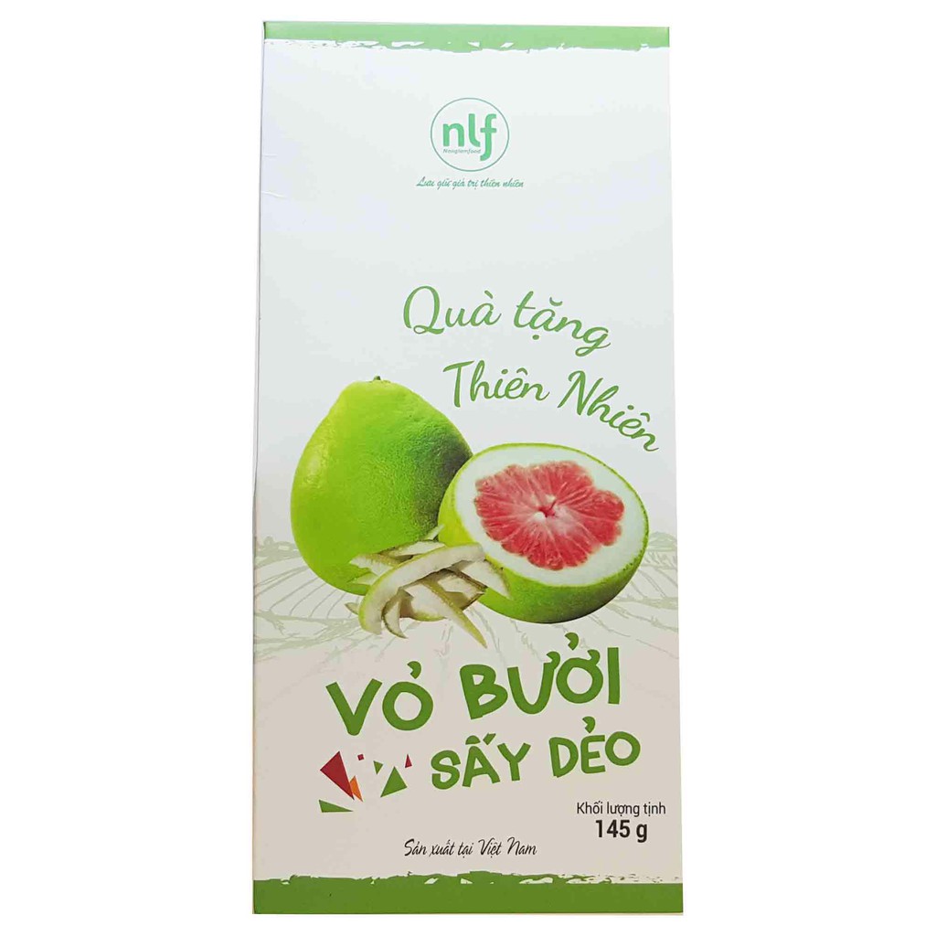 Vỏ bưởi sấy dẻo gói 145g - Nông Lâm Food