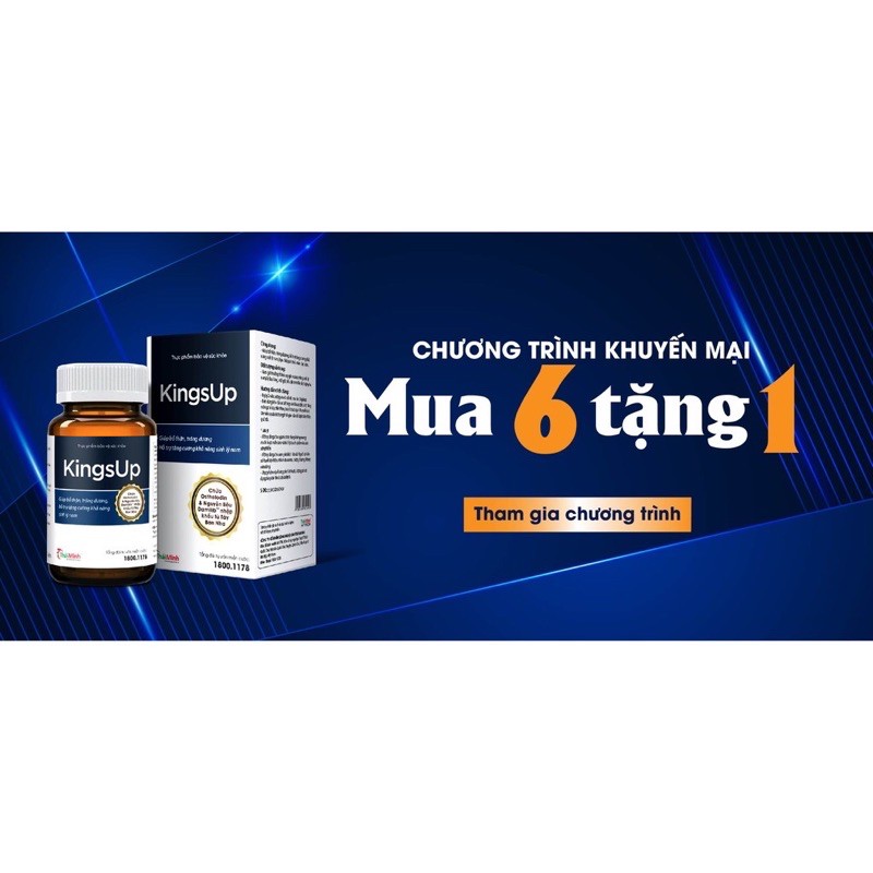 Kingsup - tăng cường sinh lý nam - Hộp 30 viên