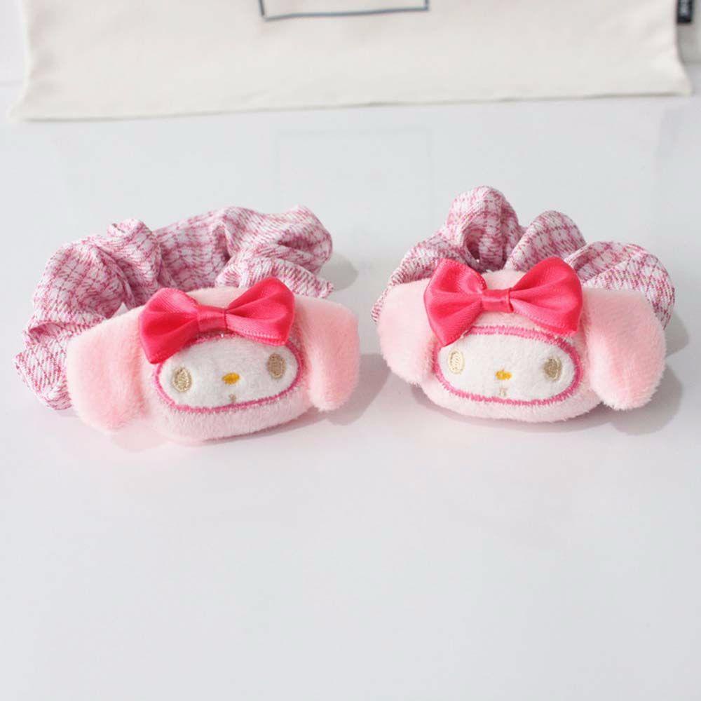 Dây Cột Tóc Co Giãn Bằng Cao Su Họa Tiết My Melody Dễ Thương